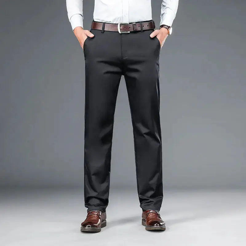 Men's Straight-Leg Stretch Business Dress Pants Style Haven