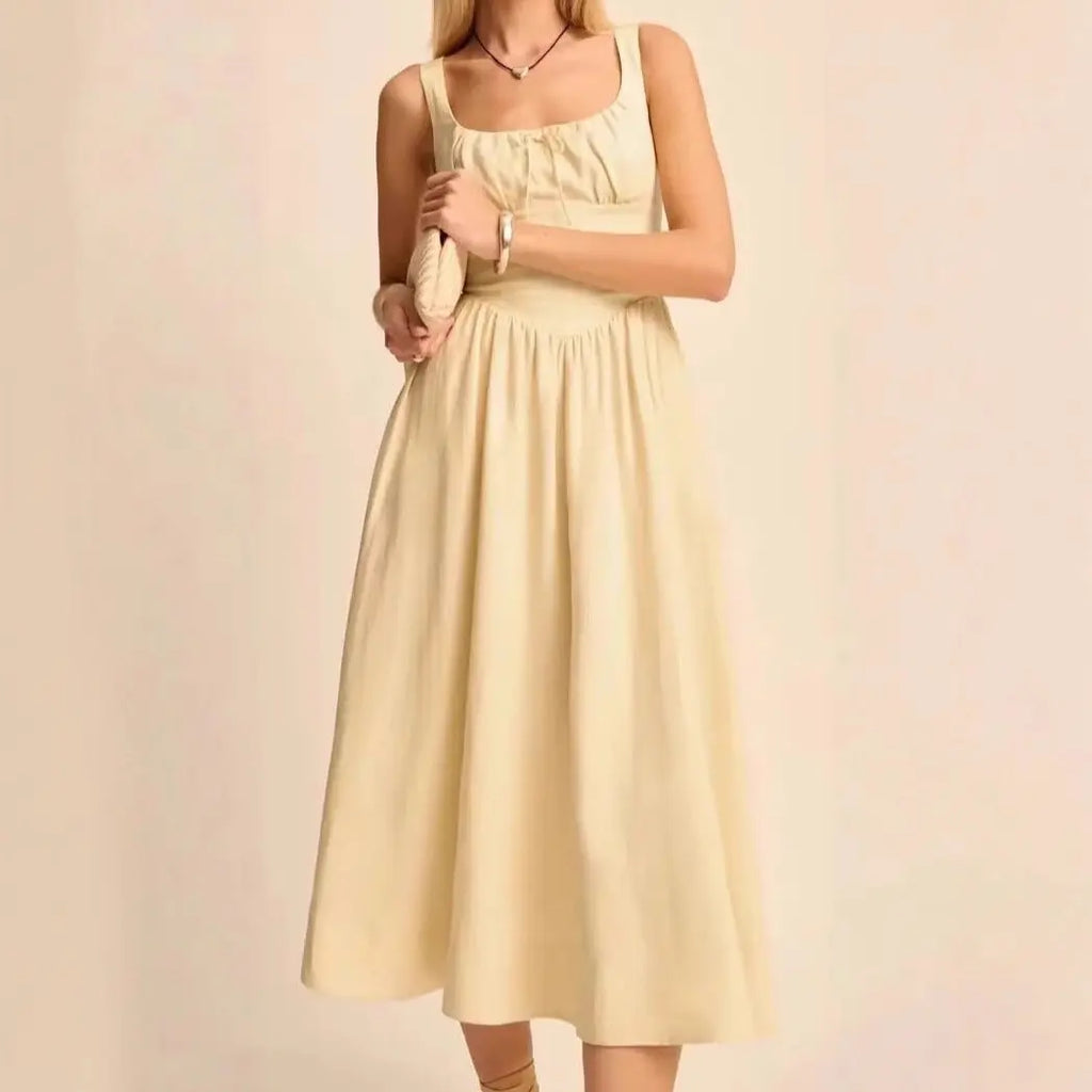 Slim-fit Bow-tied Strap Dress For Women style-haven-vwag8