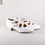 Astoria Edwardian Leather Shoes (Soft Ivory)