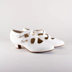 Astoria Edwardian Leather Shoes (Soft Ivory)