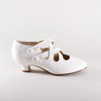 Astoria Edwardian Leather Shoes (Soft Ivory)