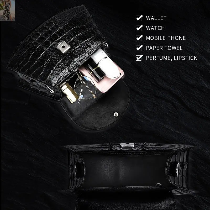 DON JOHN Crocodile Bags Luxury Handbag Women's