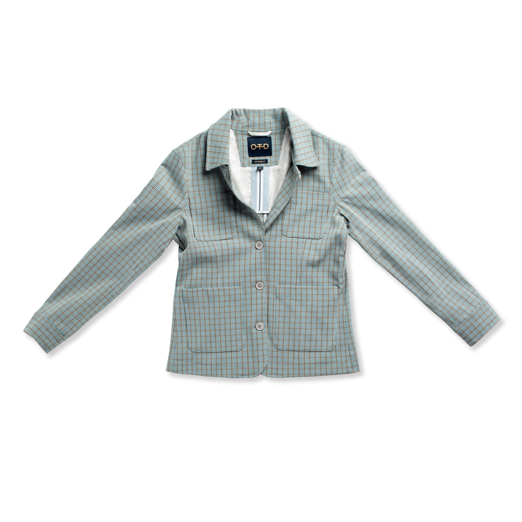 Button Front, Patch Pocket Task Jacket With Elbow Patches