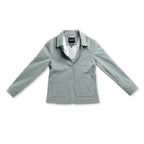 Button Front, Patch Pocket Task Jacket With Elbow Patches
