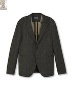Herringbone Single-Breasted Jacket