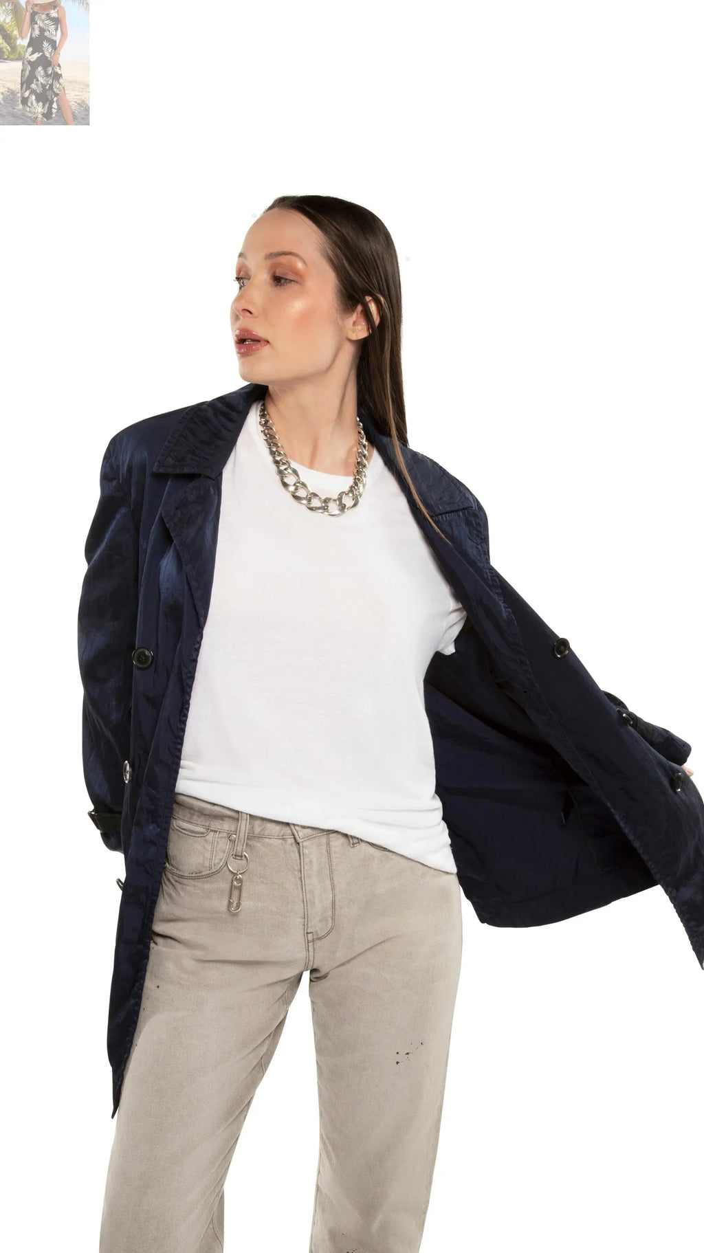 Garment Dyed Trench Coat