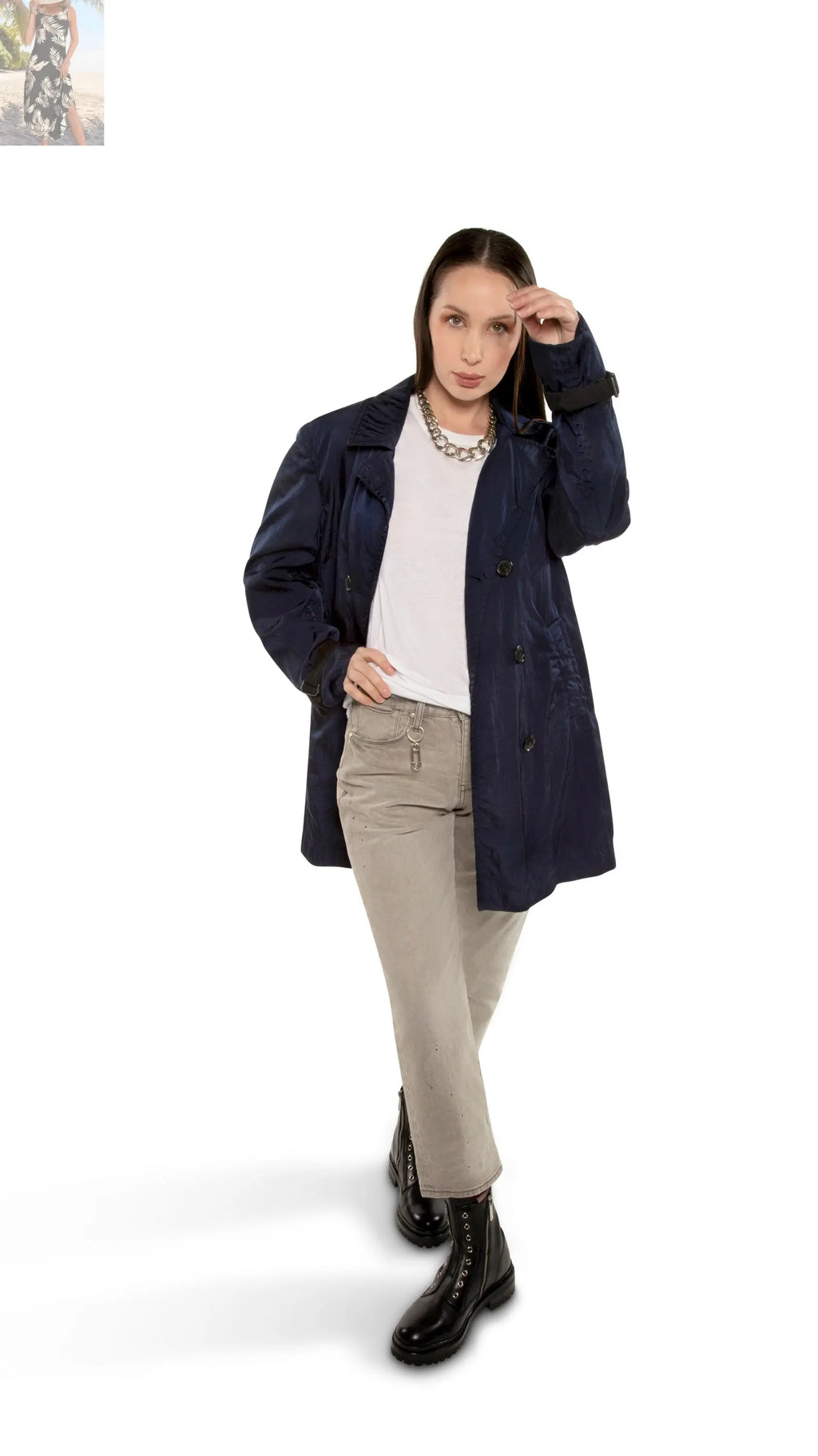 Garment Dyed Trench Coat
