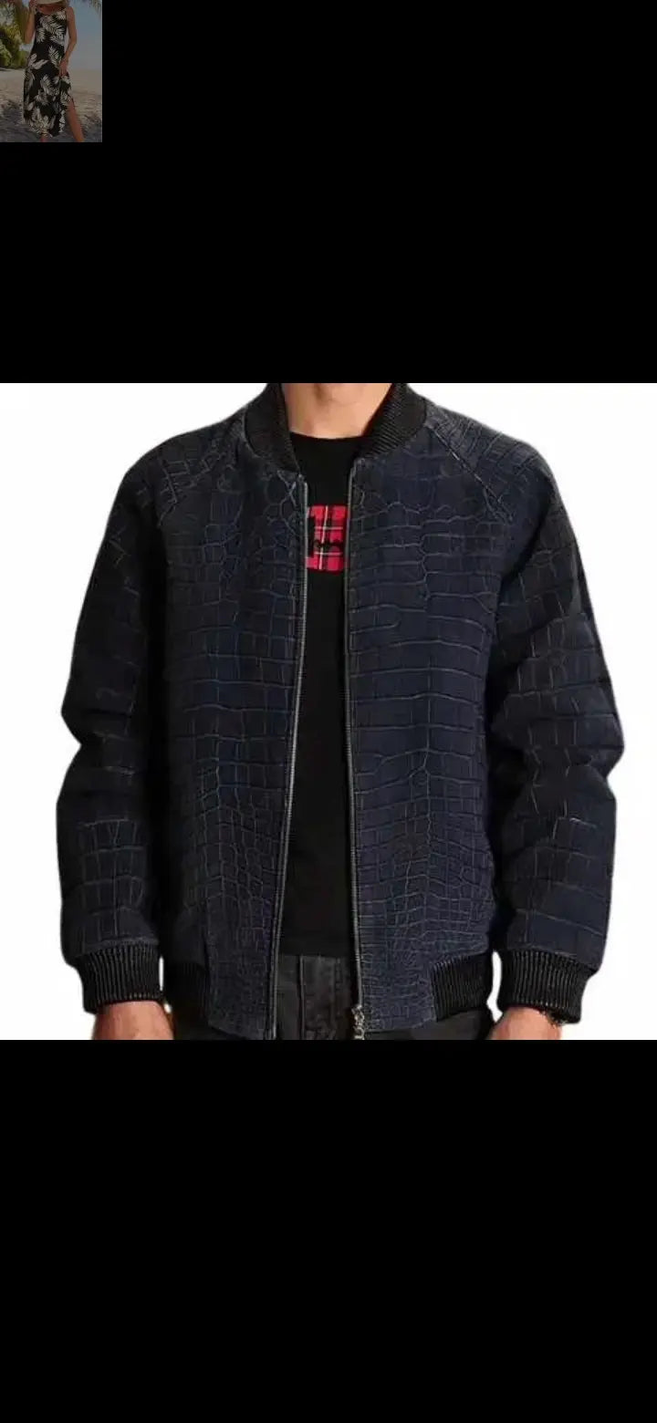 DON JOHN Crocodile Jackets Handmade Men's