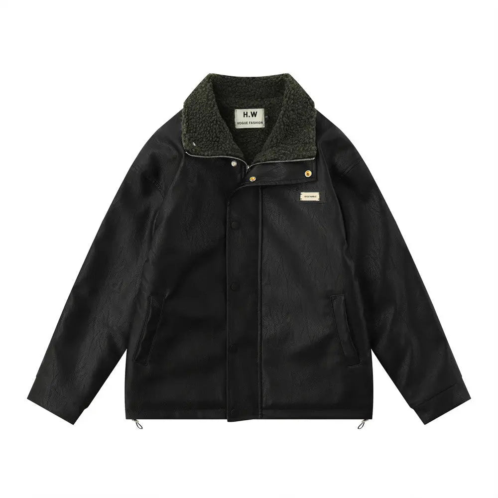 Men's American Retro PU Leather Jacket style-haven-vwag8