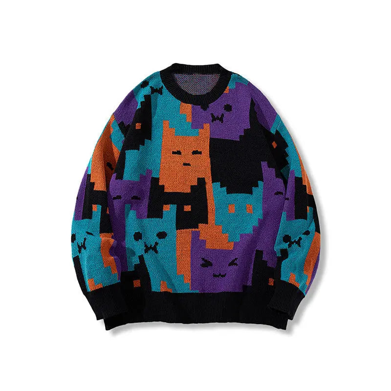 Mens Cartoon Sweater With Long Sleeves style-haven-vwag8