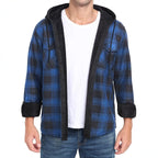 Men's Fleece-Lined Thickened Hooded Shirt style-haven-vwag8