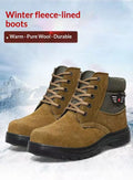 Mens Sheepskin-Trimmed Thermal Cotton Boots style-haven-vwag8