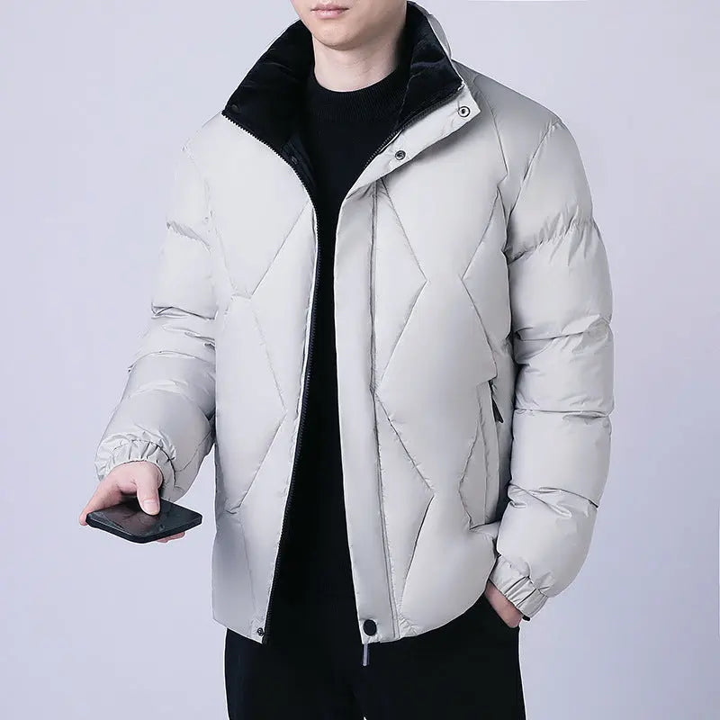 Men's Thickened Hooded Puffer Jacket — Wrinkle-Resistant style-haven-vwag8