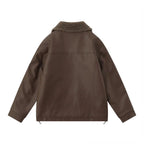 Men's American Retro PU Leather Jacket style-haven-vwag8