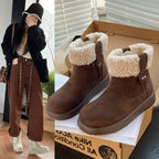Womens Retro Warm Fuzzy Cotton Shoes style-haven-vwag8