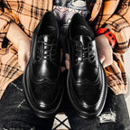 Mens Business Casual Korean Style Trendy British Mens Shoes style-haven-vwag8