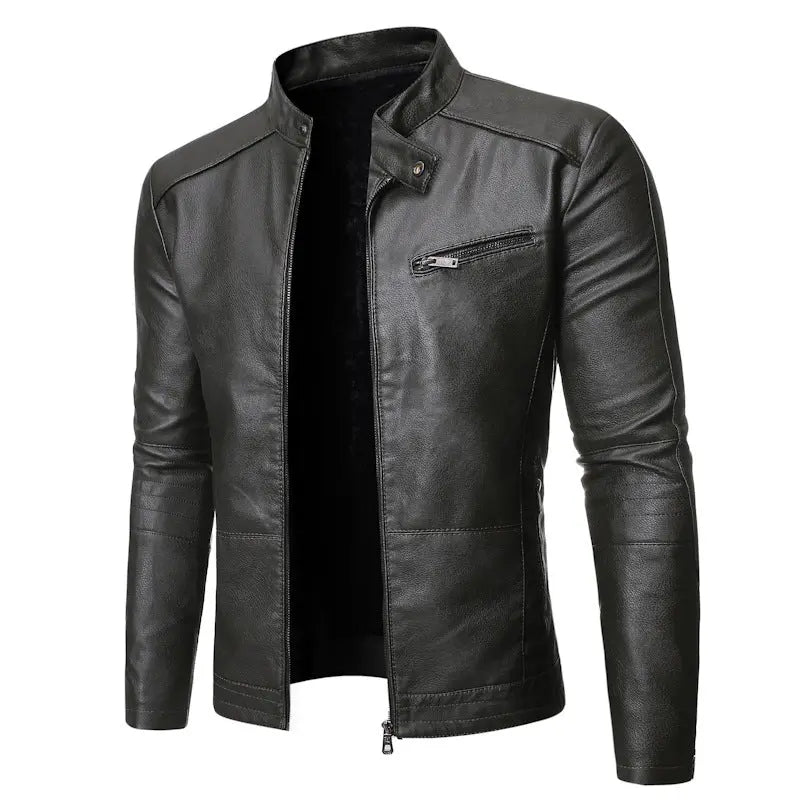 New European And American Men's Motorcycle Leather Jackets Gear Hikes
