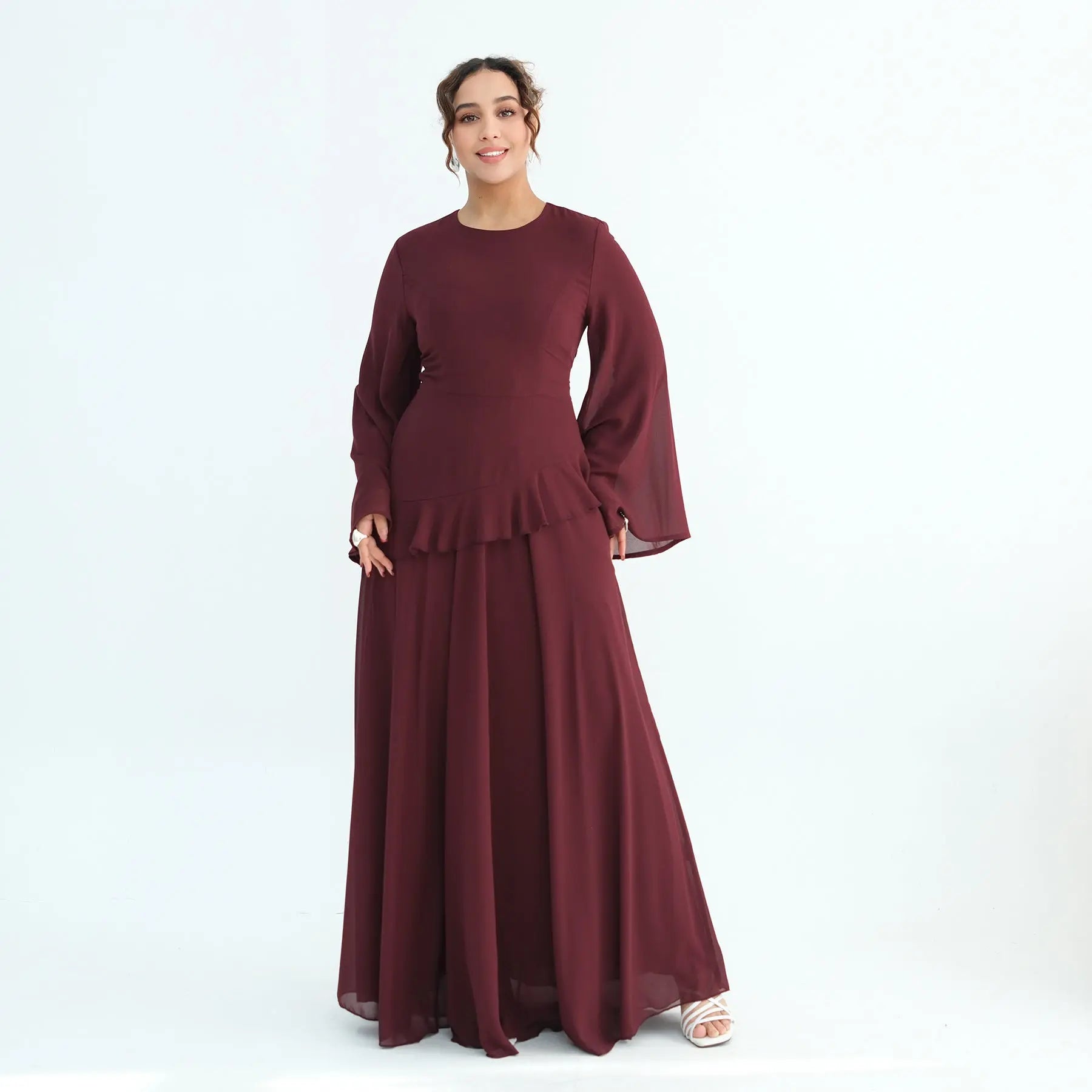 Women's Waist-cinching Double-layer Dress style-haven-vwag8