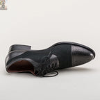 Dandy Men's Vintage Cap Toe Oxfords (Black)