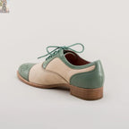 Dandy Men's Vintage Cap Toe Oxfords (Sage/Buff)