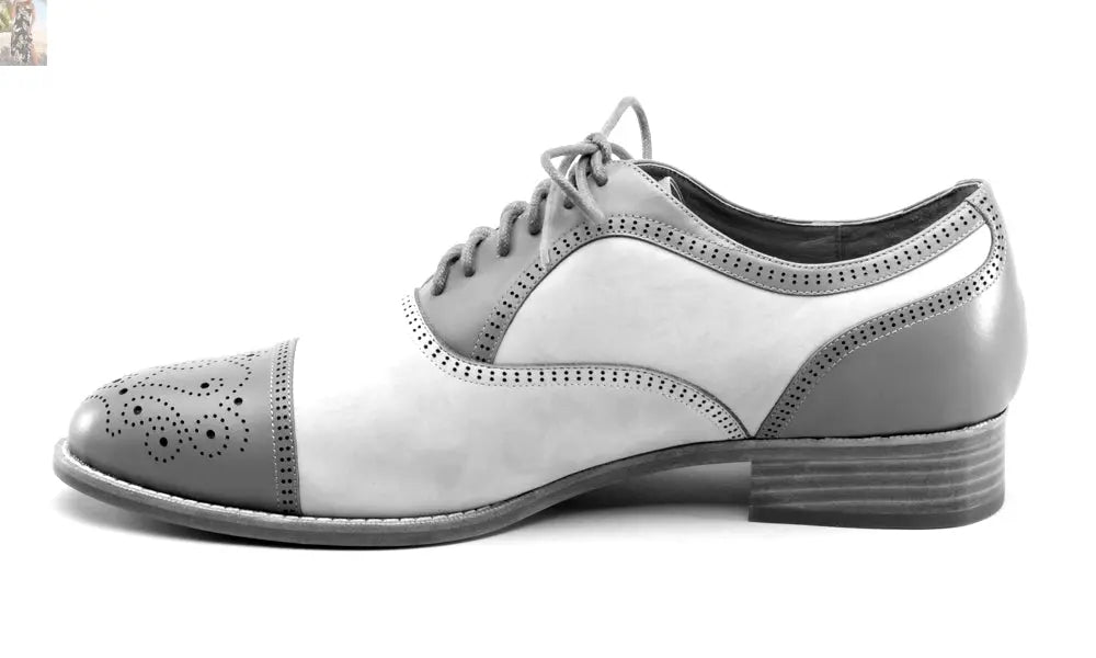 Dandy Men's Vintage Cap Toe Oxfords (Sage/Buff)