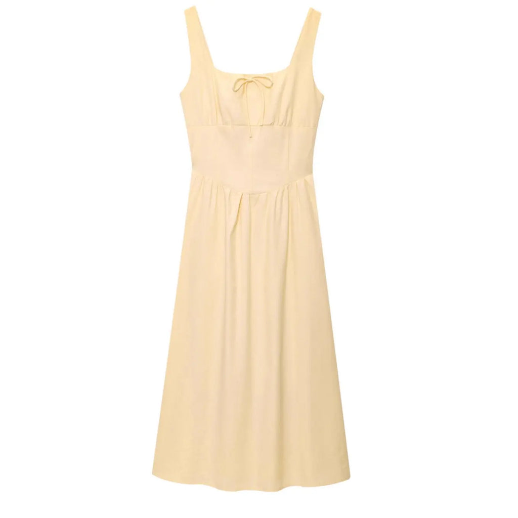 Slim-fit Bow-tied Strap Dress For Women style-haven-vwag8
