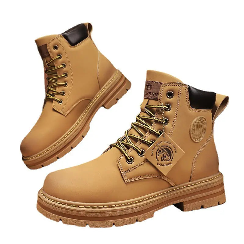 Mens Casual Biker High Top Martin Boots style-haven-vwag8