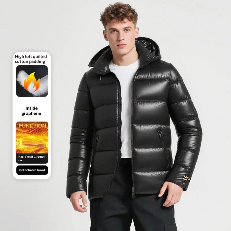 Men's Hooded Corduroy Wool Coat — Cotton-Padded Winter Warmth style-haven-vwag8
