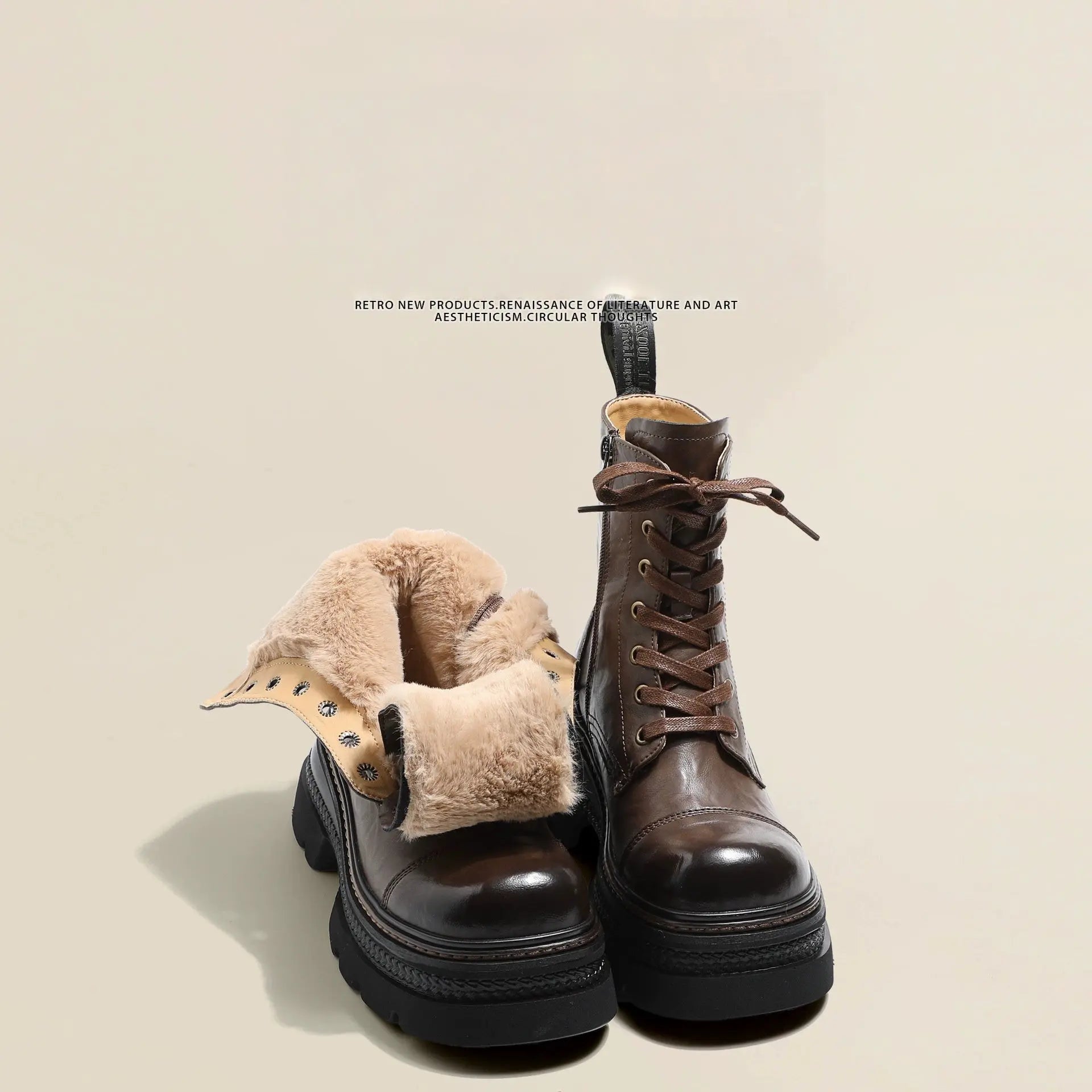 Women's Fashionable Cotton-padded Dr Martens Boots style-haven-vwag8