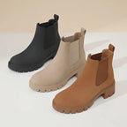 Women's Thick Bottom Suede Dr Martens Boots style-haven-vwag8