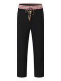 Mens Retro Patchwork Linen Pants Full-length style-haven-vwag8