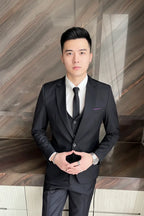 Expanded Black Three-Piece Suit Marble - Full Model