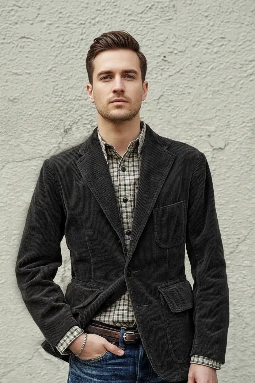 Men's Fashionable Minimalist Retro Designed Suit Style Haven