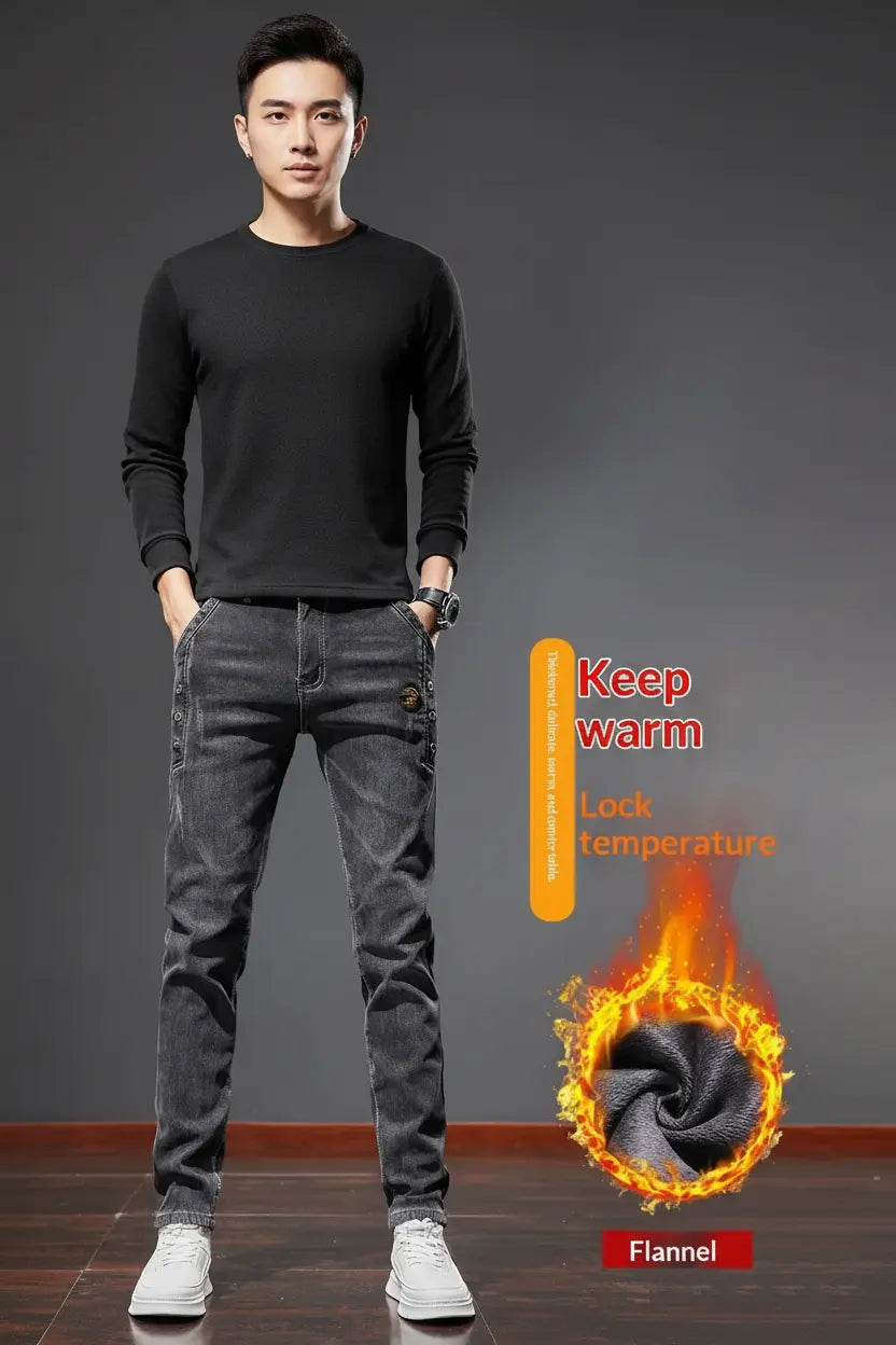 Expanded Flannel Jeans - Full Model