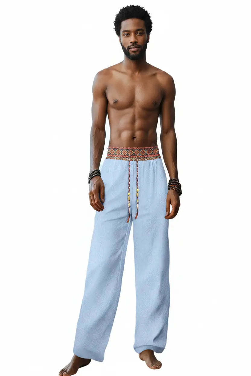 Expanded Model Image - Light Blue Pants