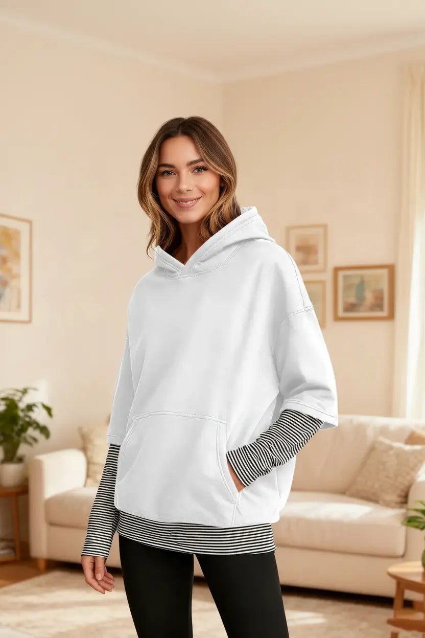 Expanded White Hoodie Living Room