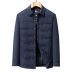 Men's Lightweight Short Down Jacket — Business Casual style-haven-vwag8