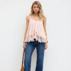 Women's New Off-Shoulder Ruffle Strap Top Gear Hikes