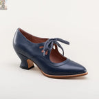 Gibson Edwardian Leather Shoes (Navy)