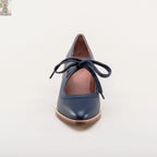 Gibson Edwardian Leather Shoes (Navy)