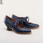 Gibson Edwardian Leather Shoes (Navy)