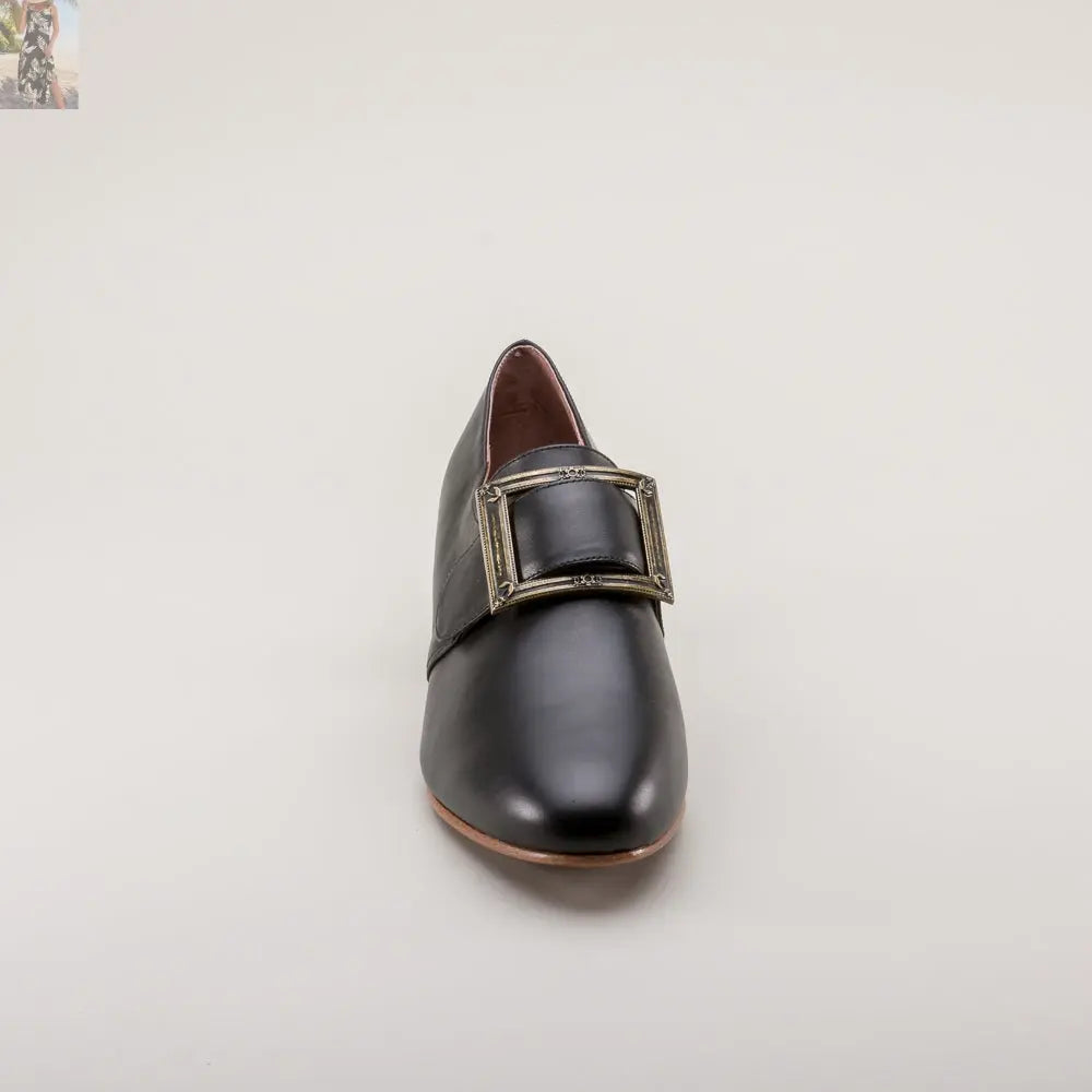 Kensington 18th Century Leather Shoes (Black)
