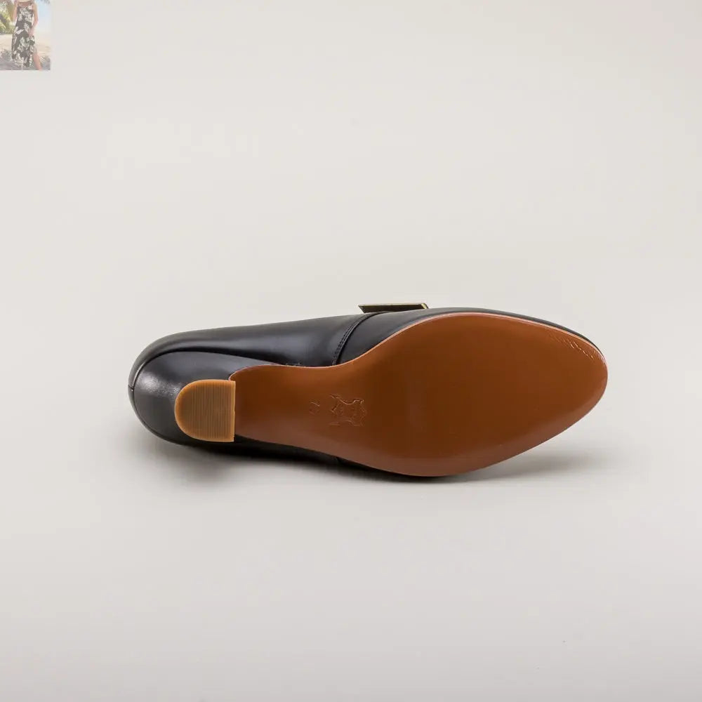 Kensington 18th Century Leather Shoes (Black)