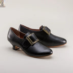 Kensington 18th Century Leather Shoes (Black)