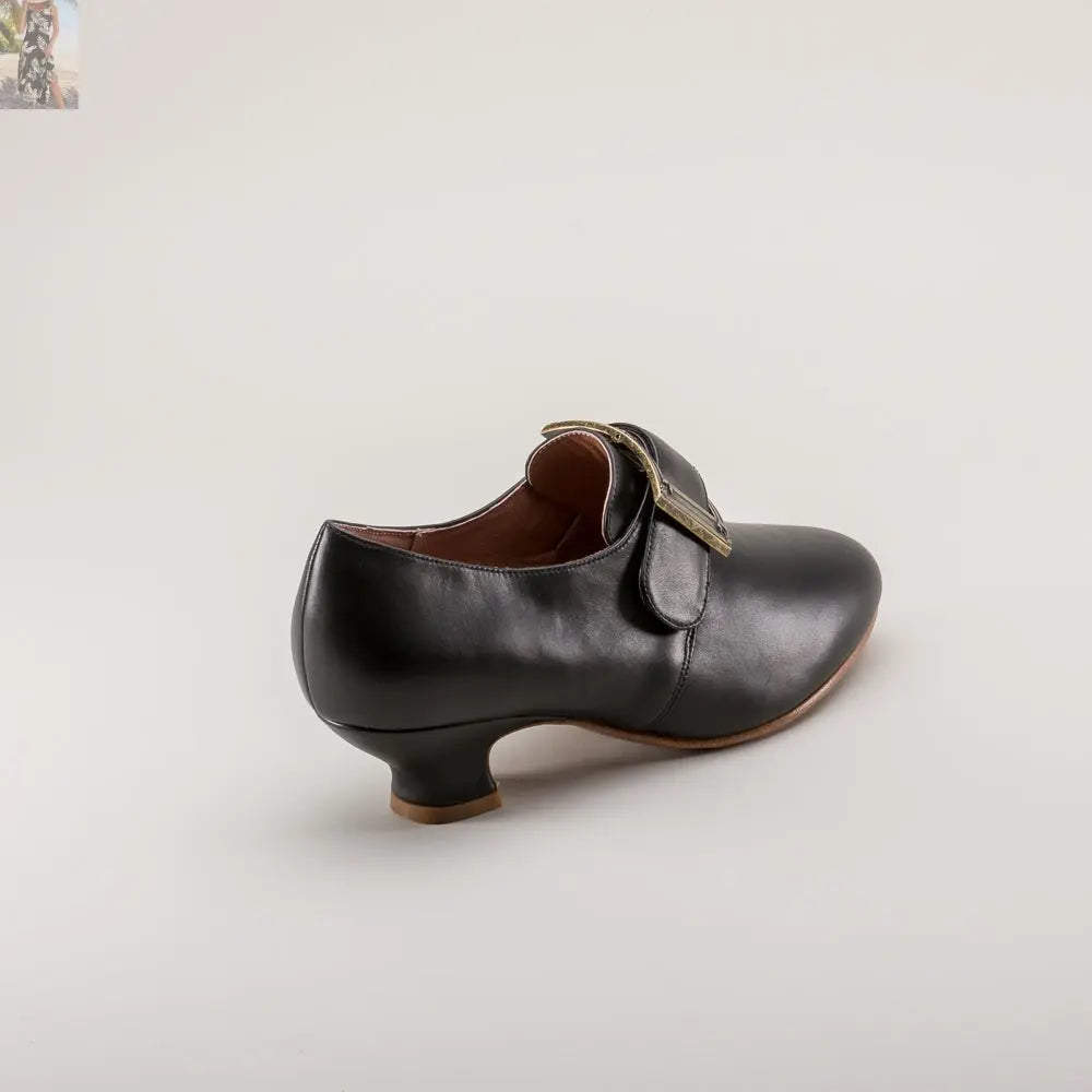 Kensington 18th Century Leather Shoes (Black)