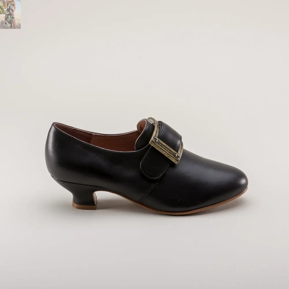 Kensington 18th Century Leather Shoes (Black)