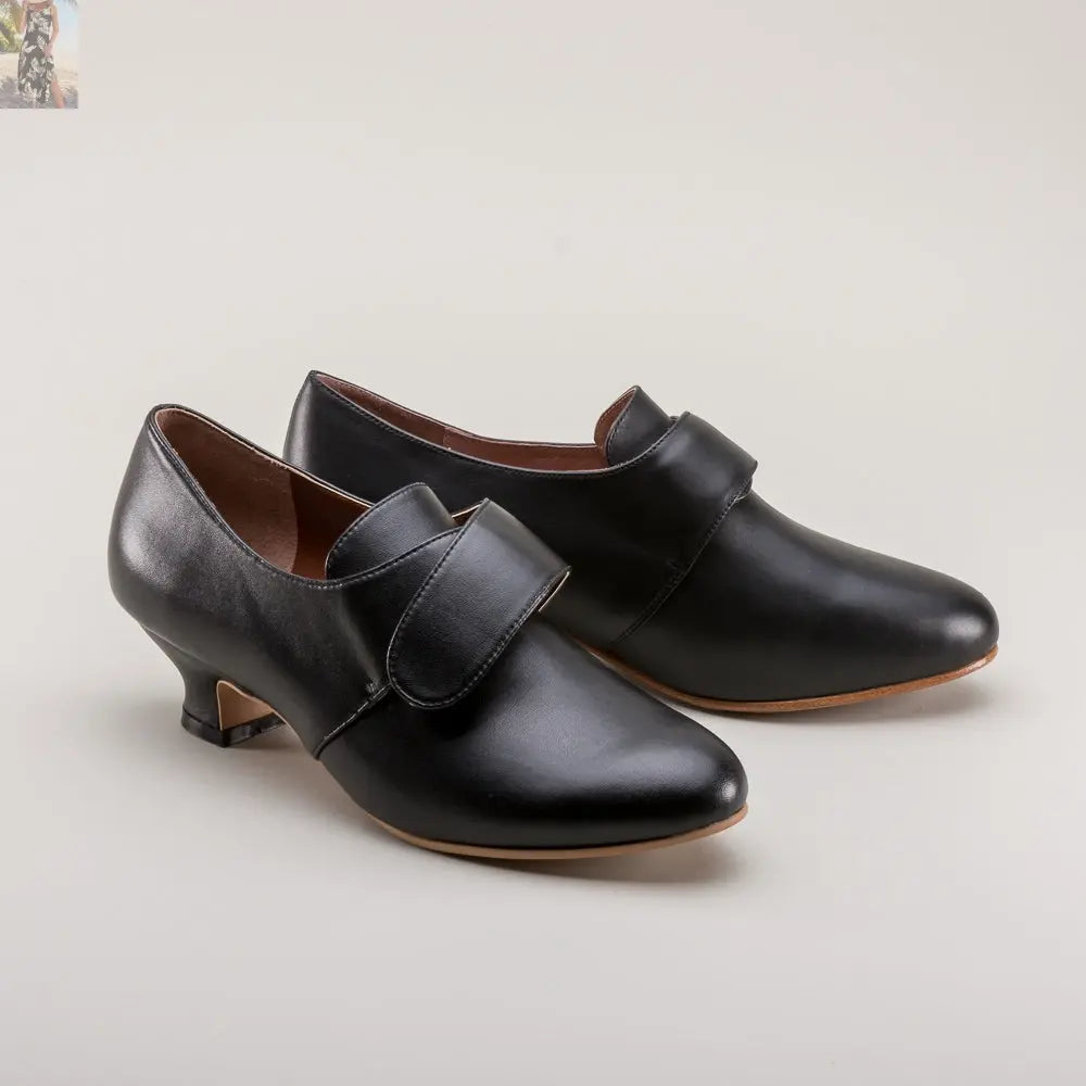 Kensington 18th Century Leather Shoes (Black)