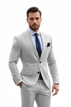Light Grey Suit - Full Model View