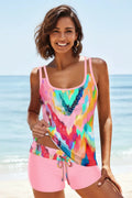 Modlily Criss Cross Geometric Tankini - Expanded