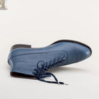 Noble Men's Vintage Lace-Up Boots (Blue)